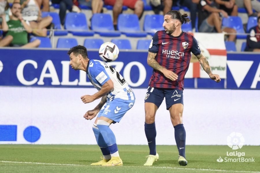 Partido Huesca-Málaga. Foto La Liga 