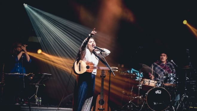 Silvana Estrada, en Pirineos Sur. Foto Jaime Oriz. Silvana Estrada, en Pirineos Sur. Foto Jaime Oriz.