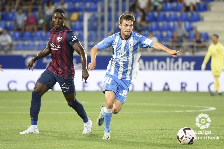 Partido Huesca-Málaga. Foto La Liga 