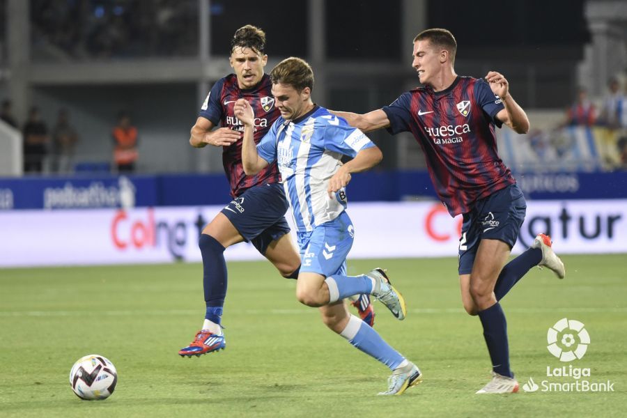 Partido Huesca-Málaga. Foto La Liga 