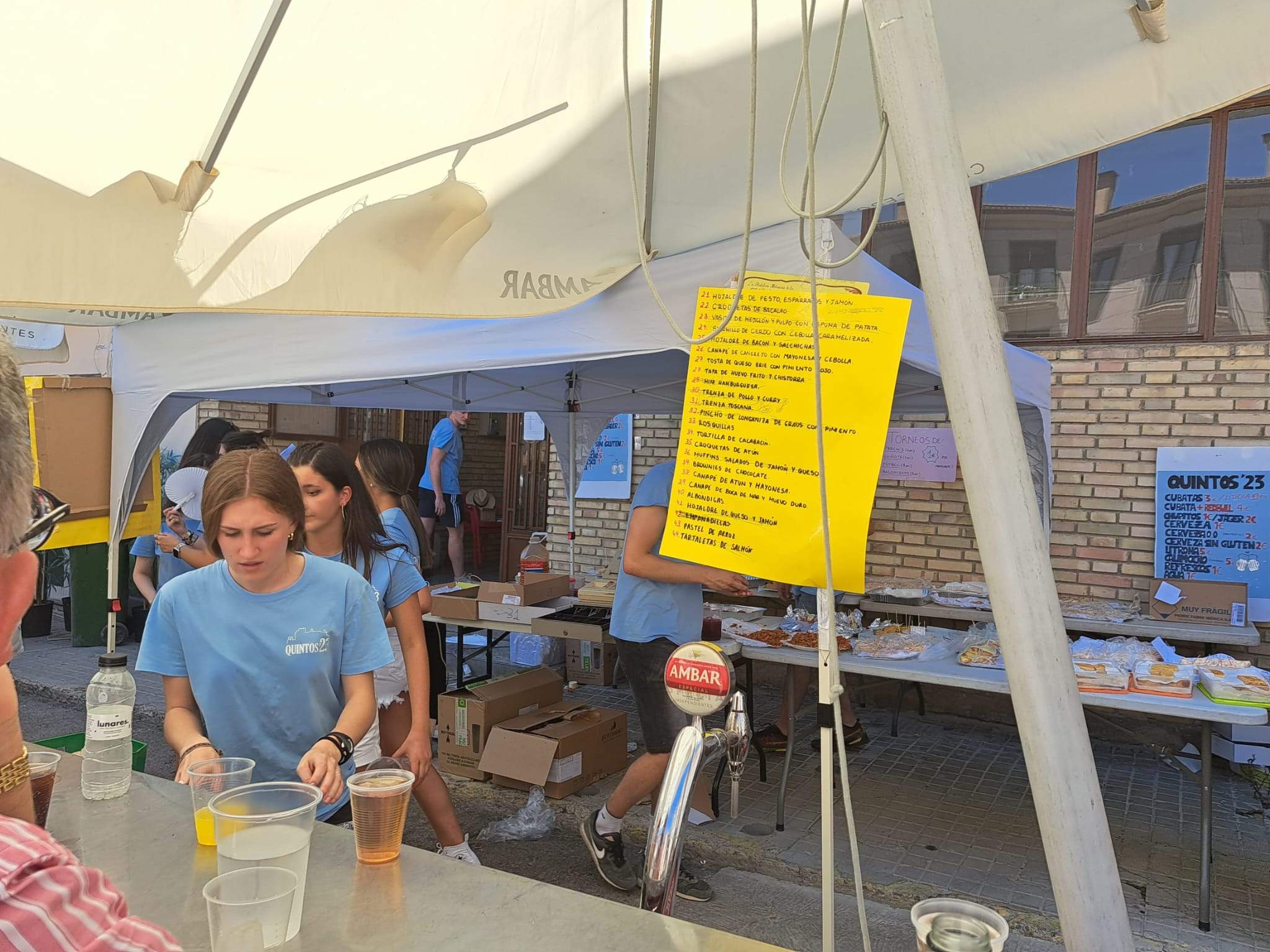 Fiesta de Tapas de los Quintos de Almudévar 2023.