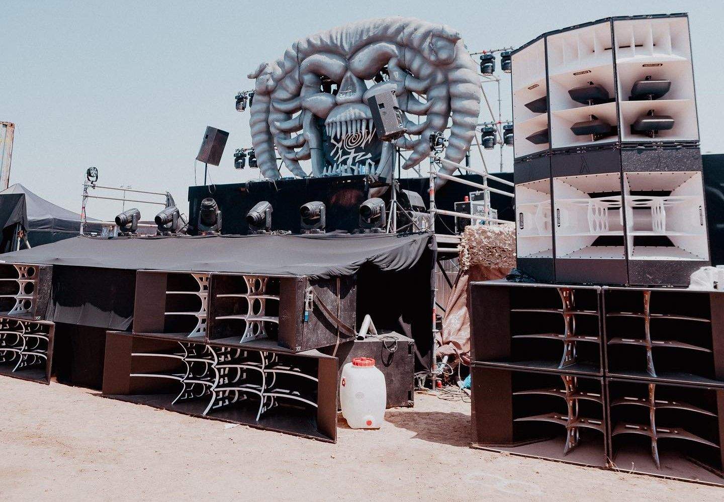 Escenarios del Monegros Desert Festival 2023.