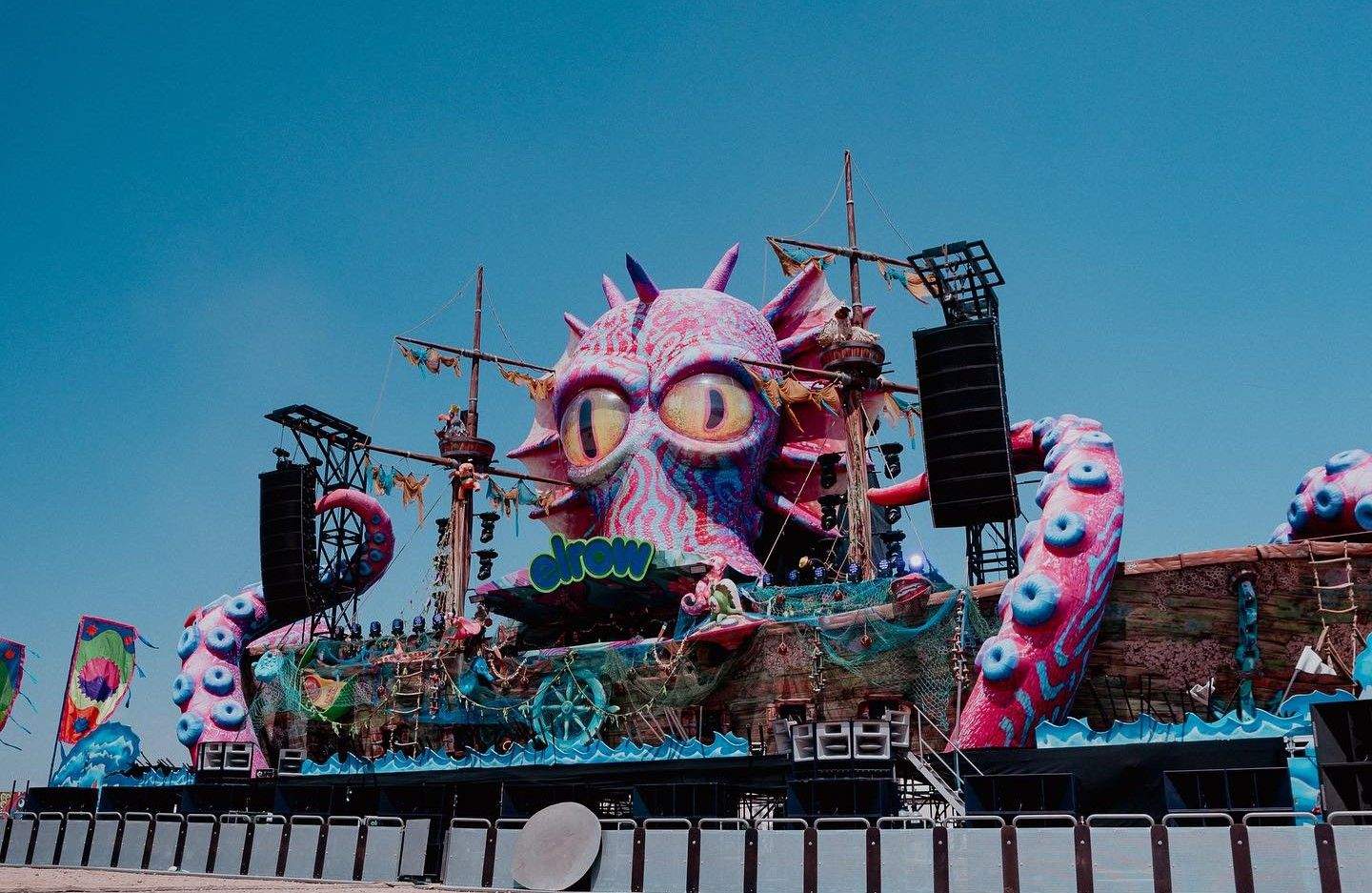 Escenarios del Monegros Desert Festival 2023.