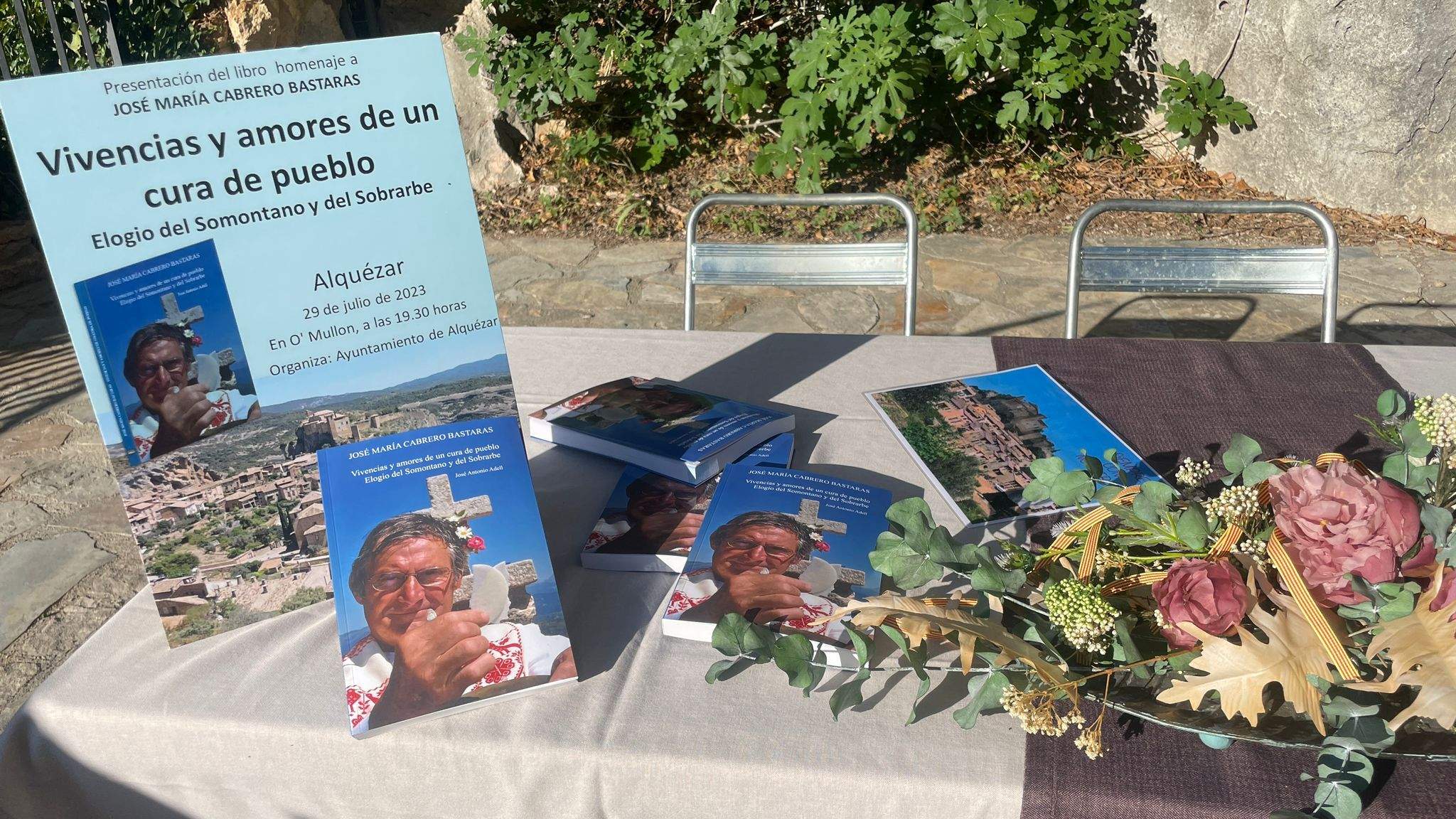 Presentación del libro sobre el cura José María Cabrero Bastarás. Foto Ignacio Almudévar