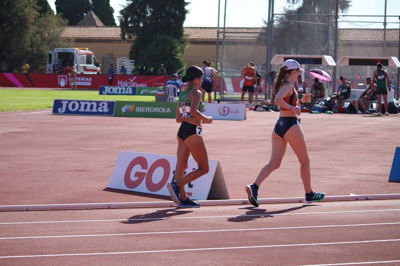 Eva Rico en la prueba de marcha 
