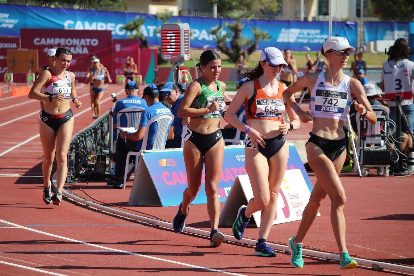 Eva Rico en la prueba de marcha 