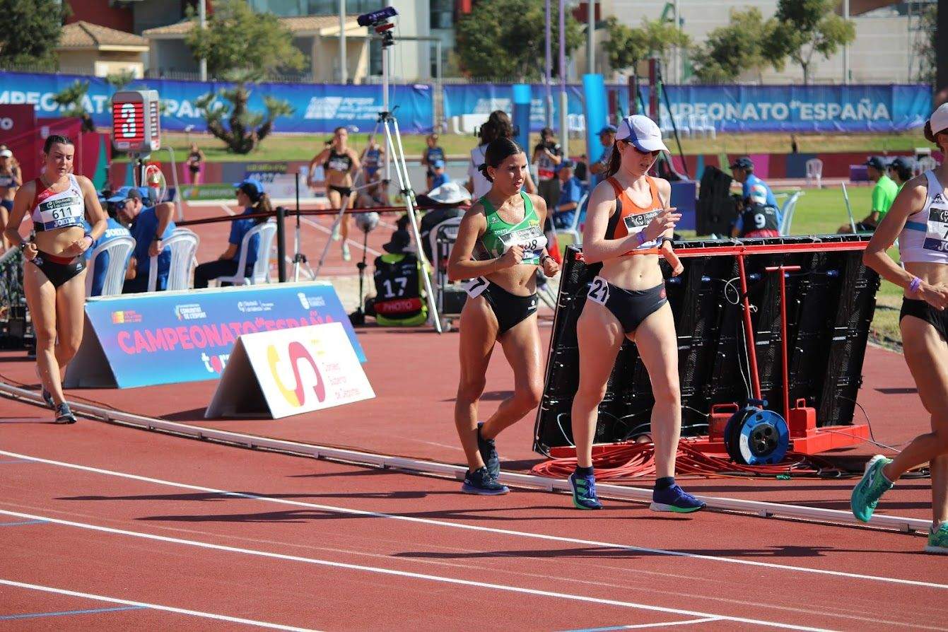 Eva Rico en la prueba de marcha 