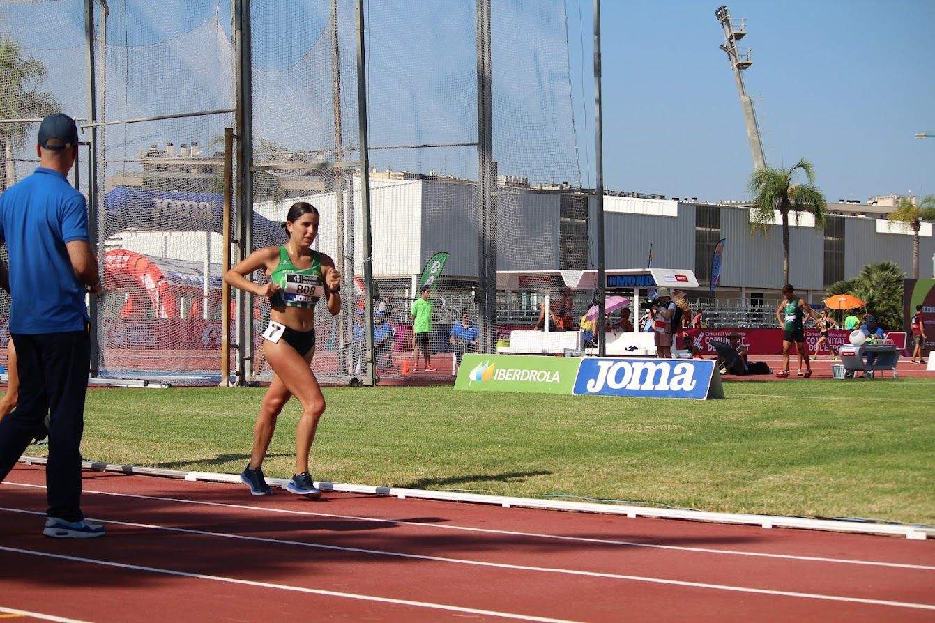 Eva Rico en la prueba de marcha 