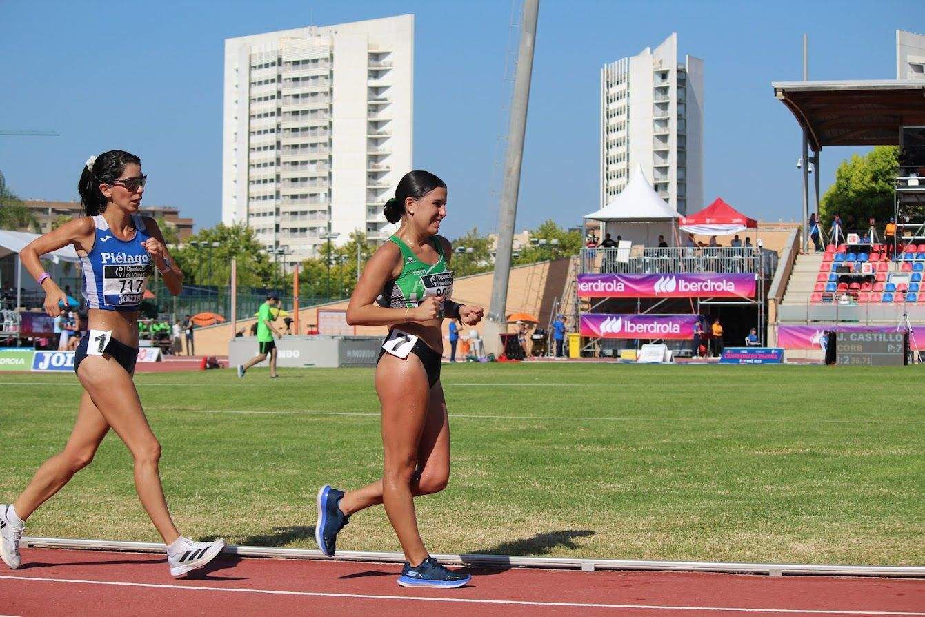 Eva Rico en la prueba de marcha 