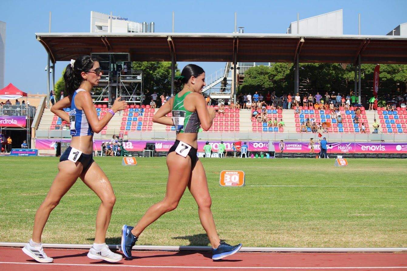Eva Rico en la prueba de marcha 