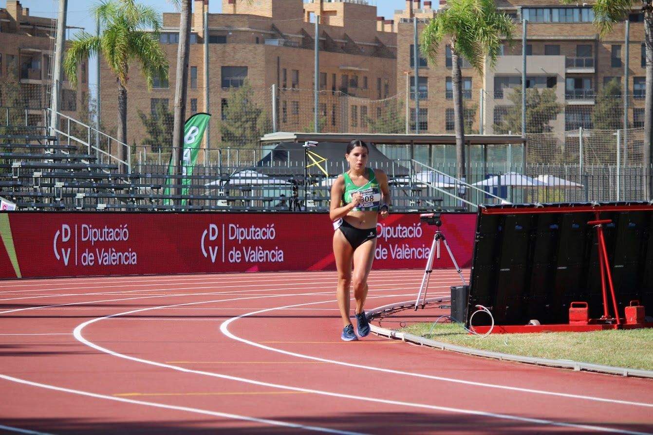 Eva Rico en la prueba de marcha 