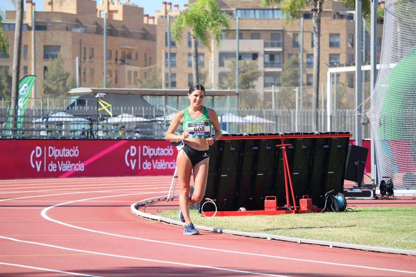 Eva Rico en la prueba de marcha 