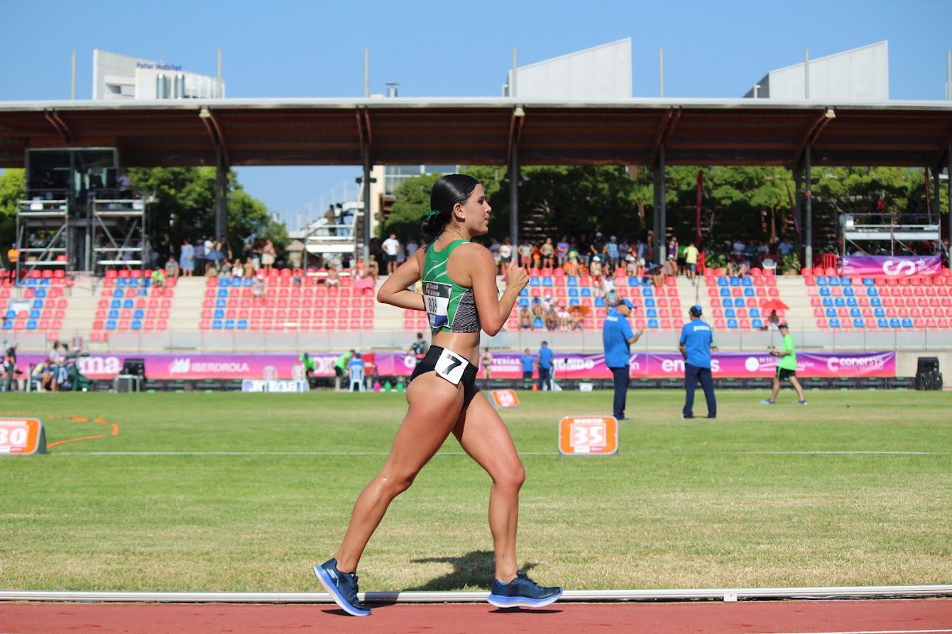 Eva Rico en la prueba de marcha 
