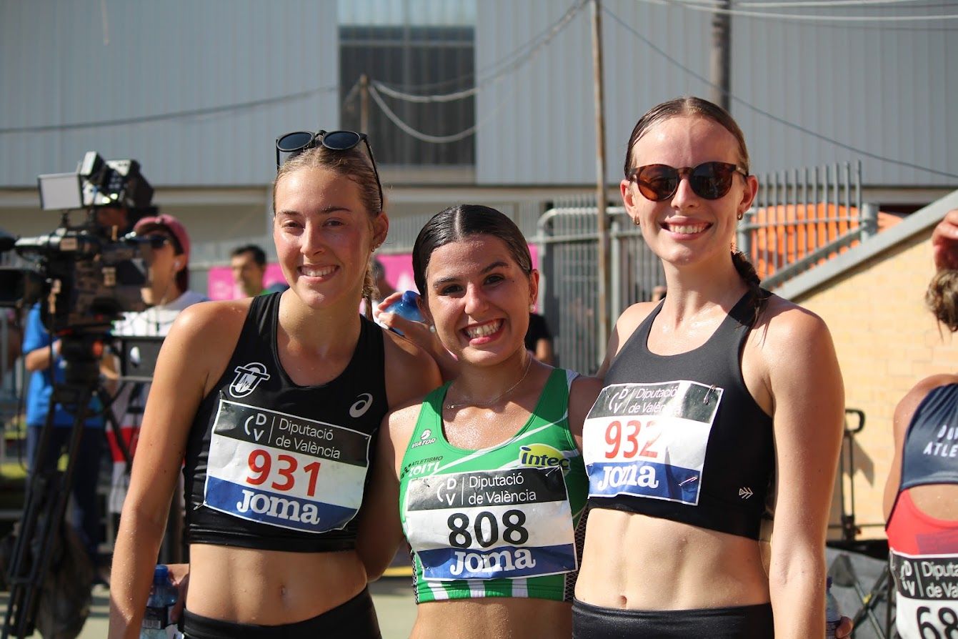 Eva Rico en la prueba de marcha 