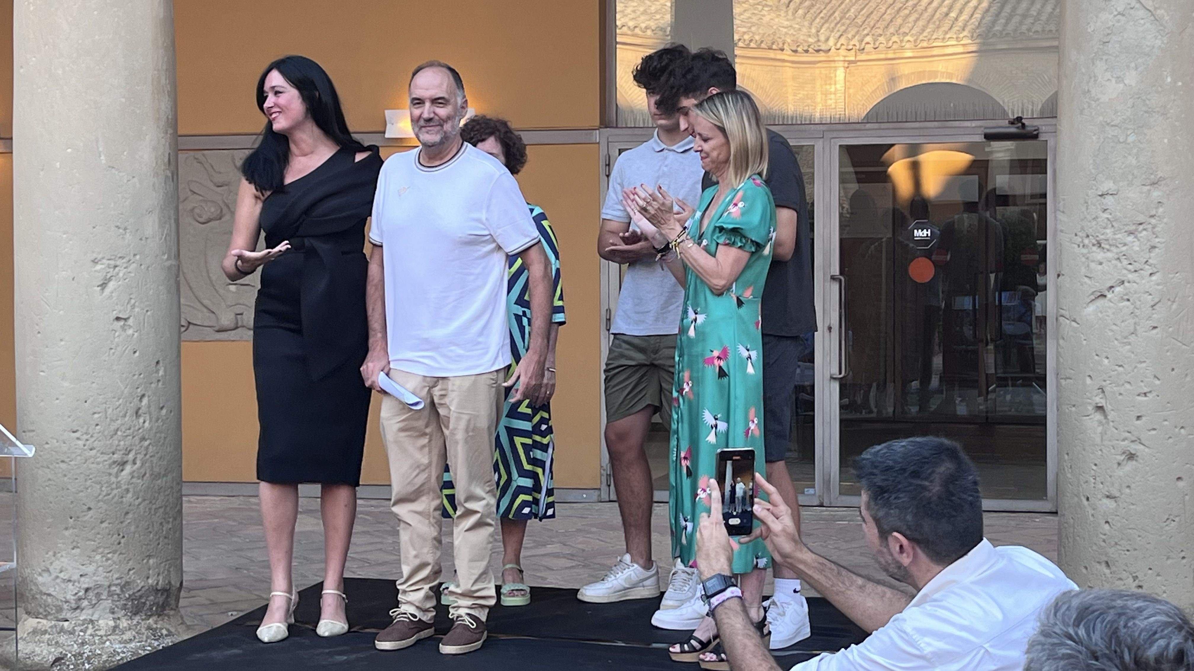  Parrilla de Oro de la ciudad de Huesca a Luis Lles y Javier Brun. Foto: Mercedes Manterola