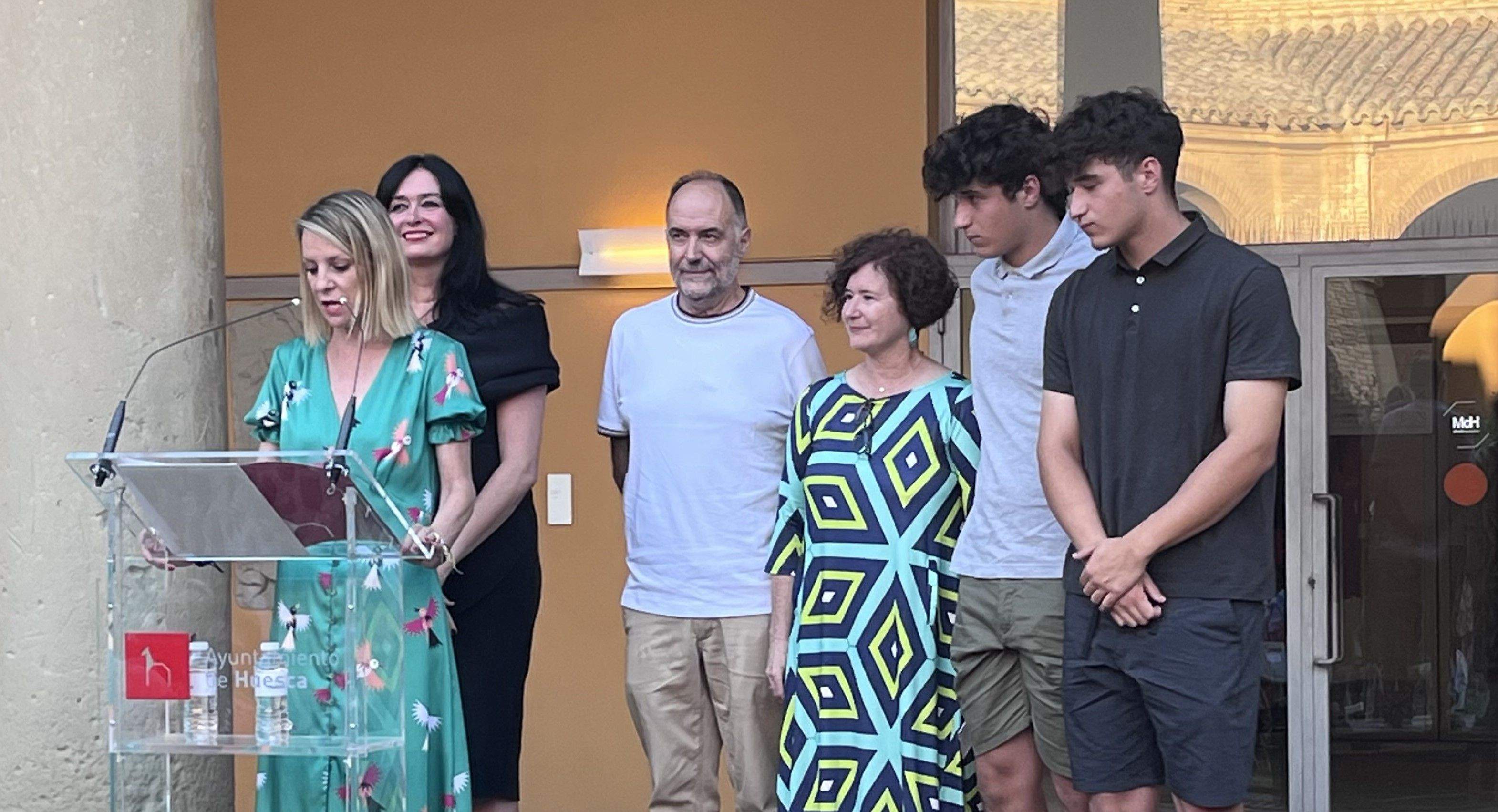  Parrilla de Oro de la ciudad de Huesca a Luis Lles y Javier Brun. Foto: Mercedes Manterola