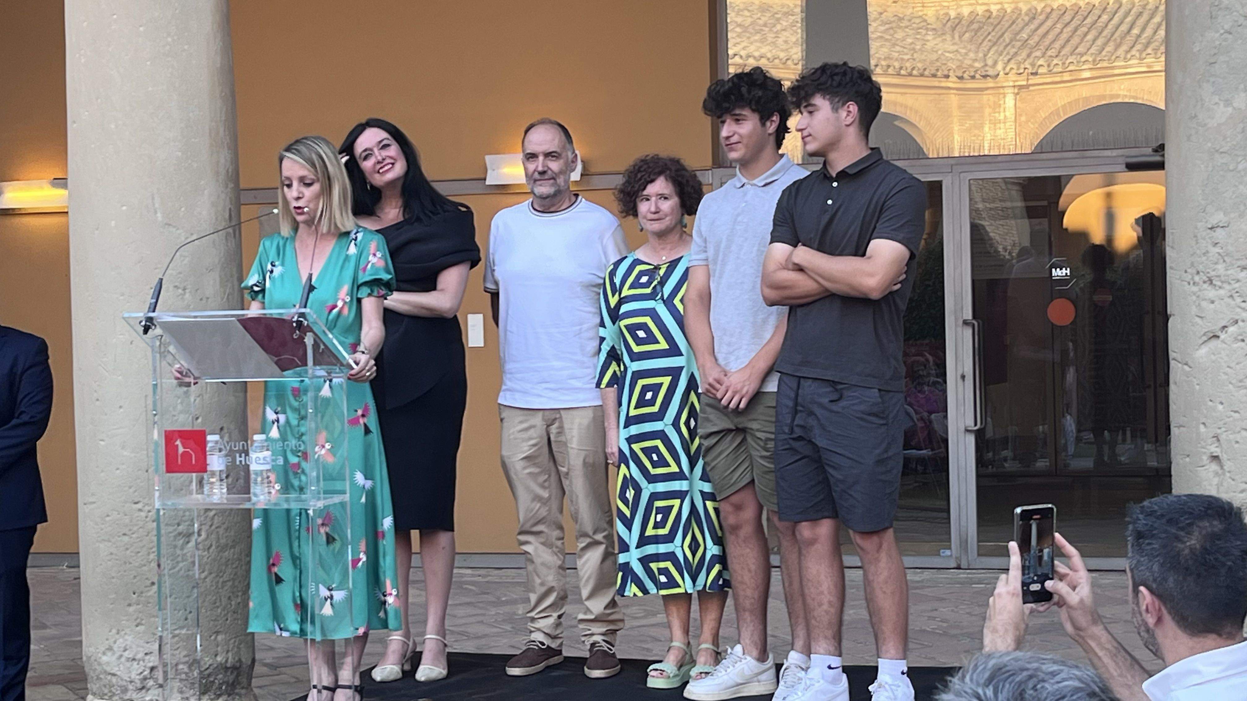  Parrilla de Oro de la ciudad de Huesca a Luis Lles y Javier Brun. Foto: Mercedes Manterola