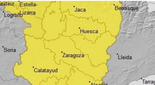 Alerta amarilla en la provincia por lluvias y tormentas