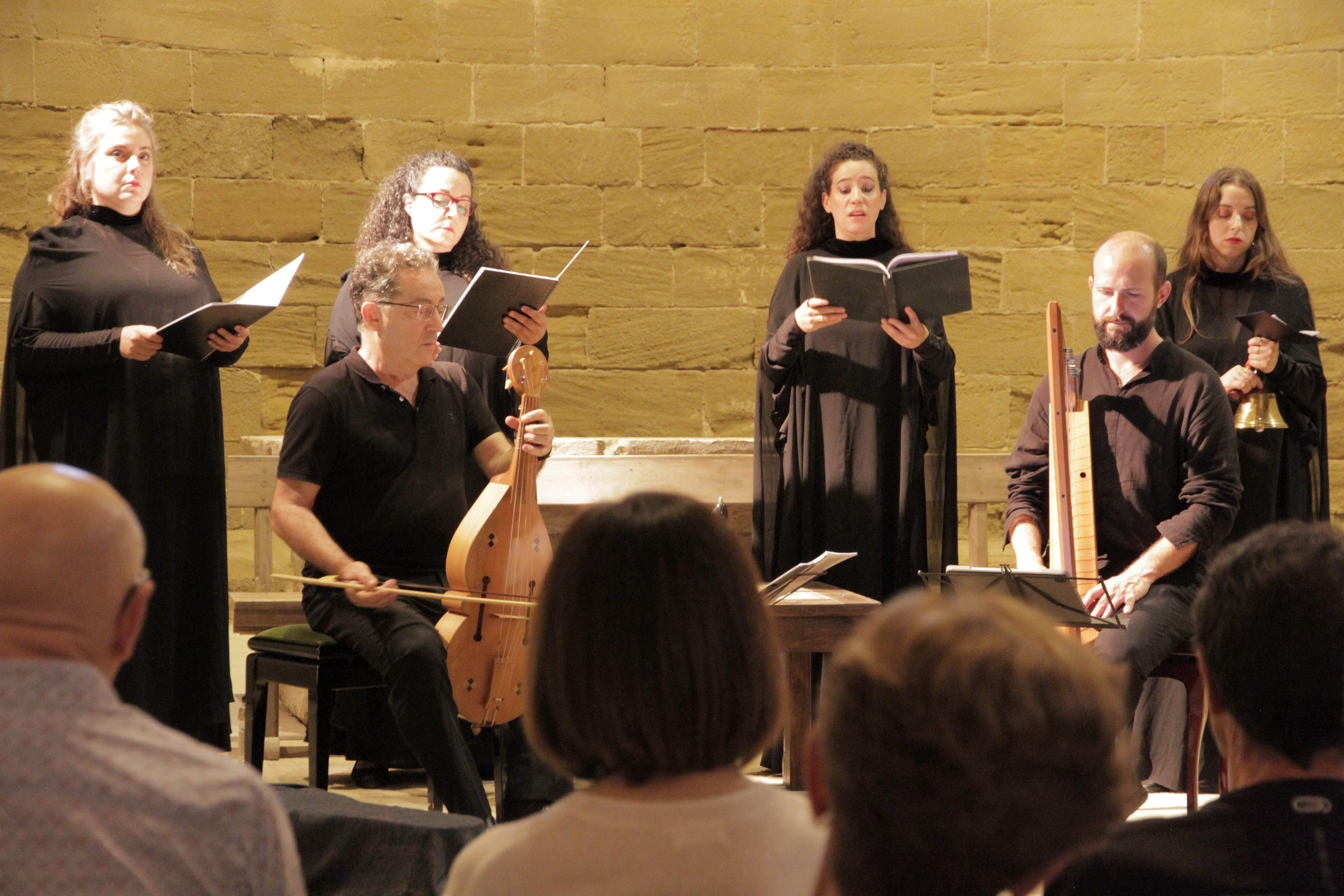 Actuación de Capella de Ministrers en Sijena, dentro del Festival Internacional en el Camino de Santiago.