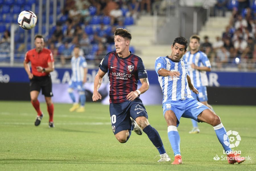 Partido Huesca-Málaga. Foto La Liga 