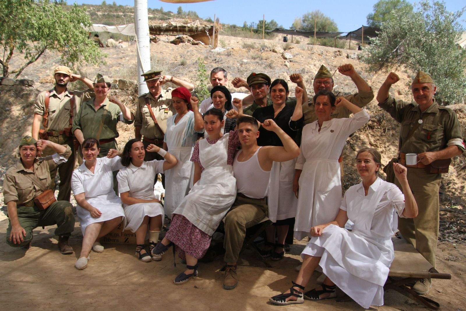 Conmemoración en Fayón del 85 aniversario de la Batalla del Ebro. Foto Carlos Neofato
