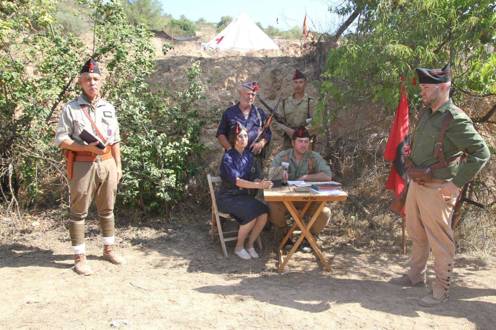 Conmemoración en Fayón del 85 aniversario de la Batalla del Ebro. Foto Carlos Neofato