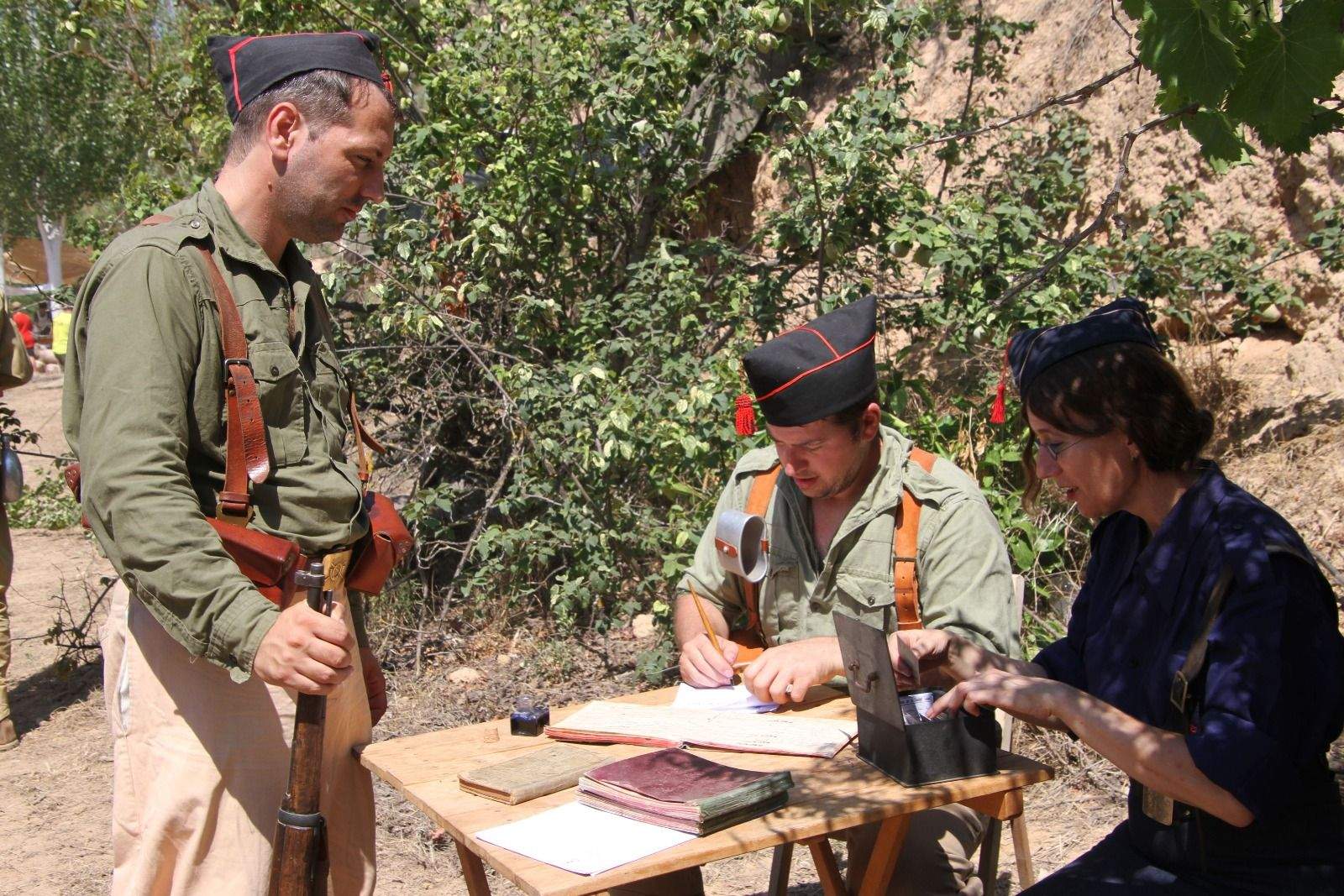 Conmemoración en Fayón del 85 aniversario de la Batalla del Ebro. Foto Carlos Neofato