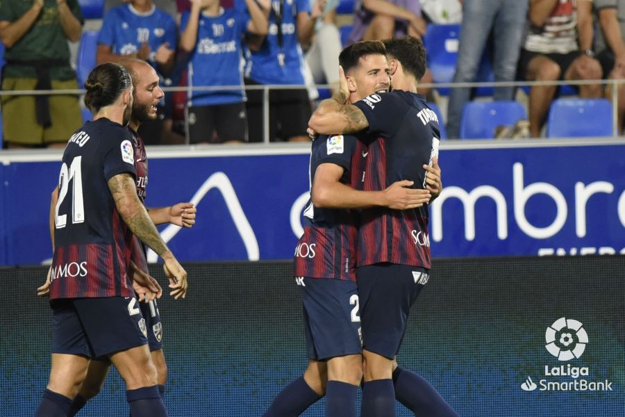 Partido Huesca-Málaga. Foto La Liga 