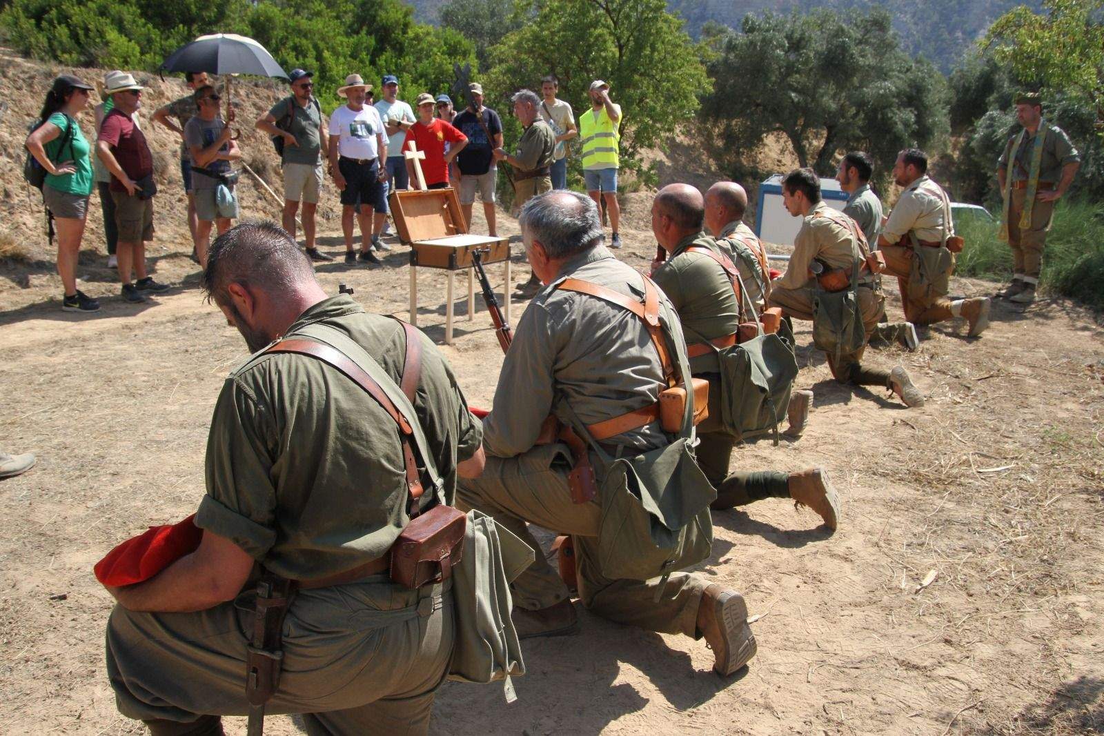 Conmemoración en Fayón del 85 aniversario de la Batalla del Ebro. Foto Carlos Neofato