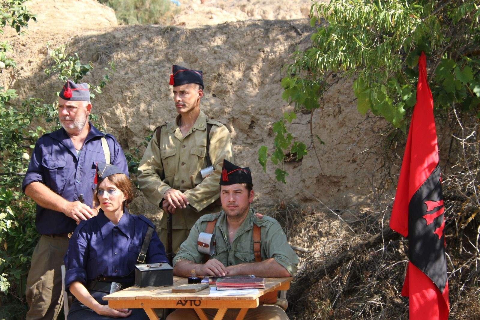 Conmemoración en Fayón del 85 aniversario de la Batalla del Ebro. Foto Carlos Neofato