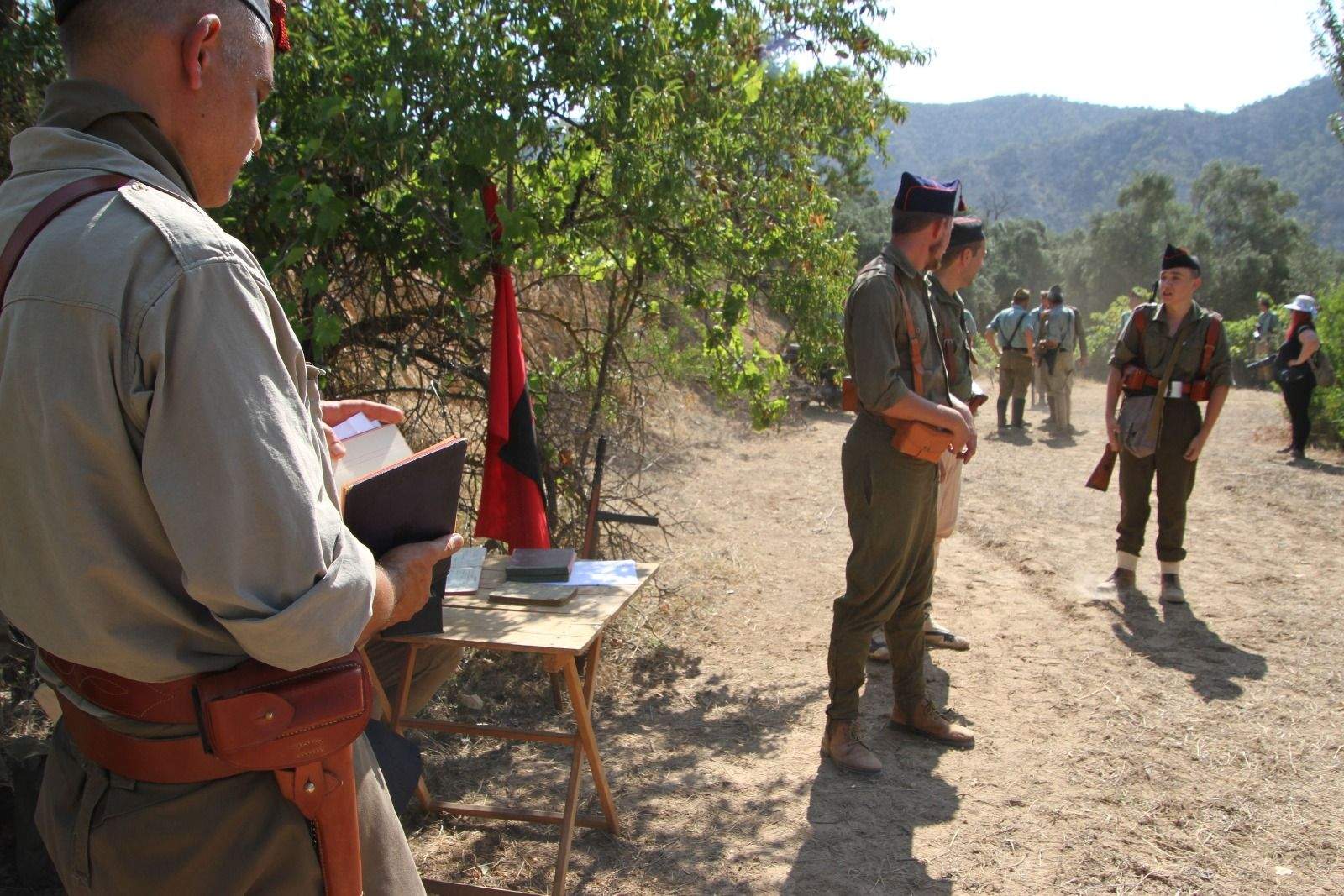 Conmemoración en Fayón del 85 aniversario de la Batalla del Ebro. Foto Carlos Neofato