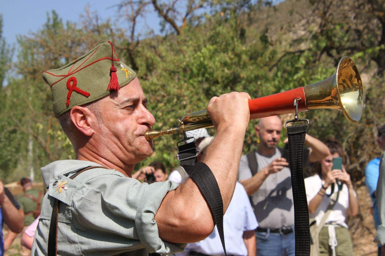 Conmemoración en Fayón del 85 aniversario de la Batalla del Ebro. Foto Carlos Neofato