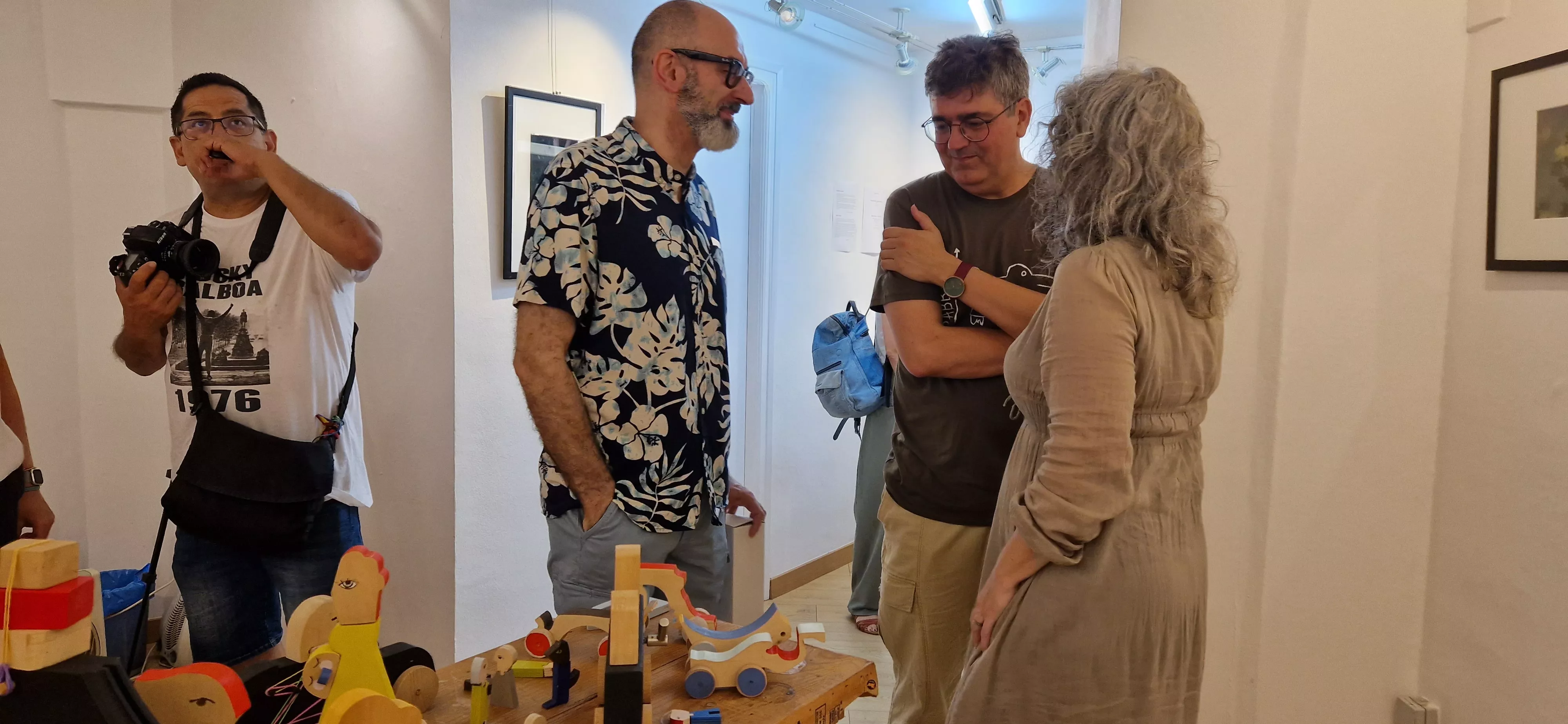 Exposición de Susana Aparicio y Juan Alonso en la Librería Anónima. Foto Myriam Martínez