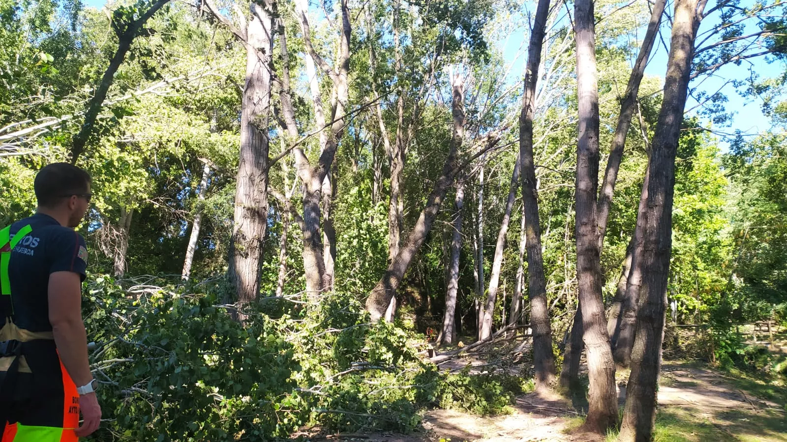 Afecciones de la tormenta en las Fuentes de Marcelo. 