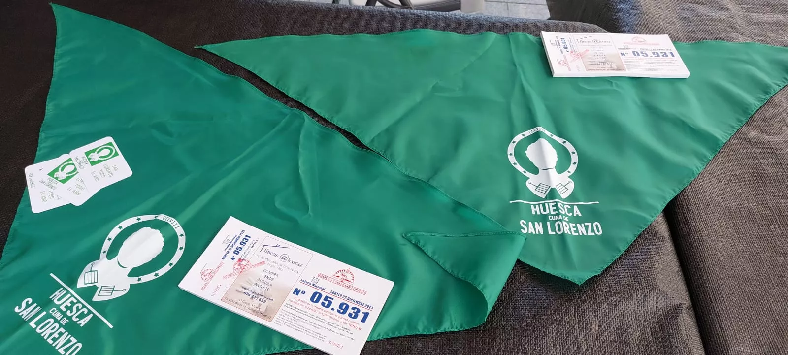 Javier Monsón y José Luis Ochoa, responsables de la Asociación Huesca, Cuna de San Lorenzo