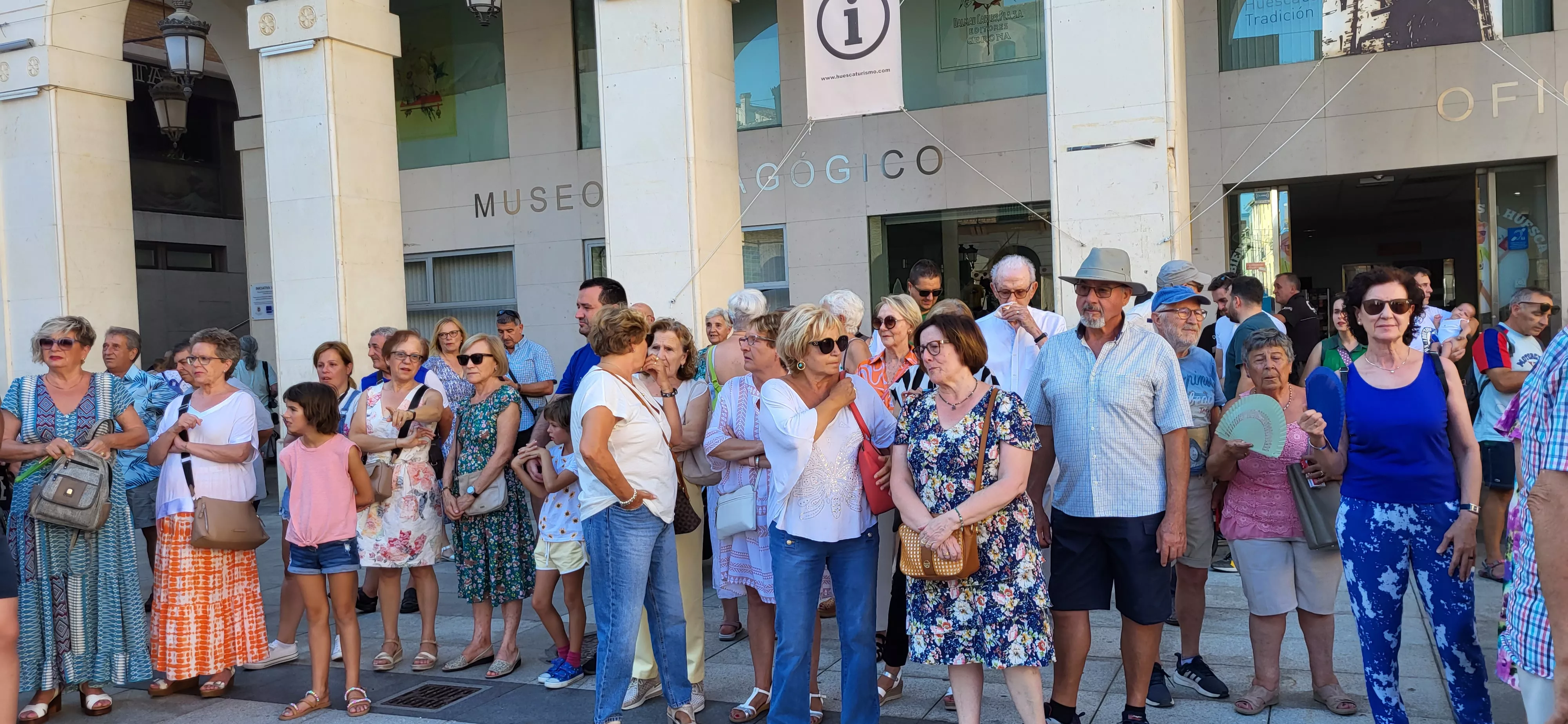 Baile de La Jota de San Lorenzo en la plaza López Allué. Foto: Mercedes Manterola