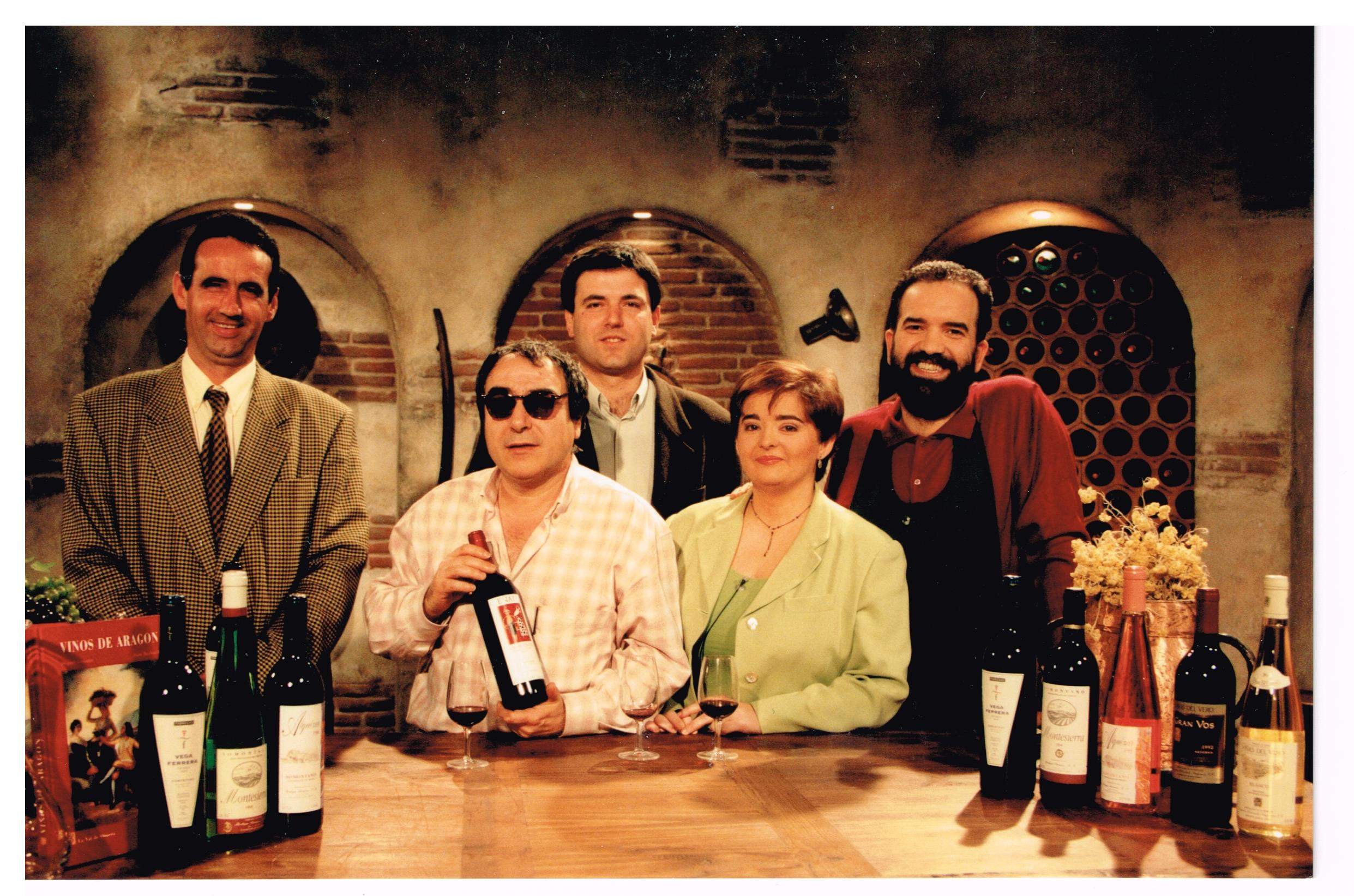 Mariano Beroz, Luis Esteban Municio, María ayudante de realización y Juan Barbacil