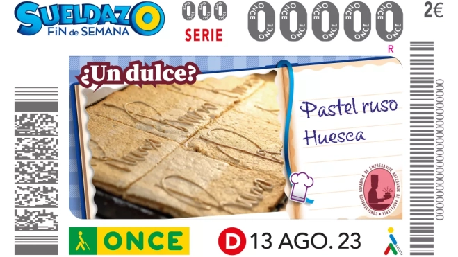 Imagen del boleto de la Once. Imagen del boleto de la Once.