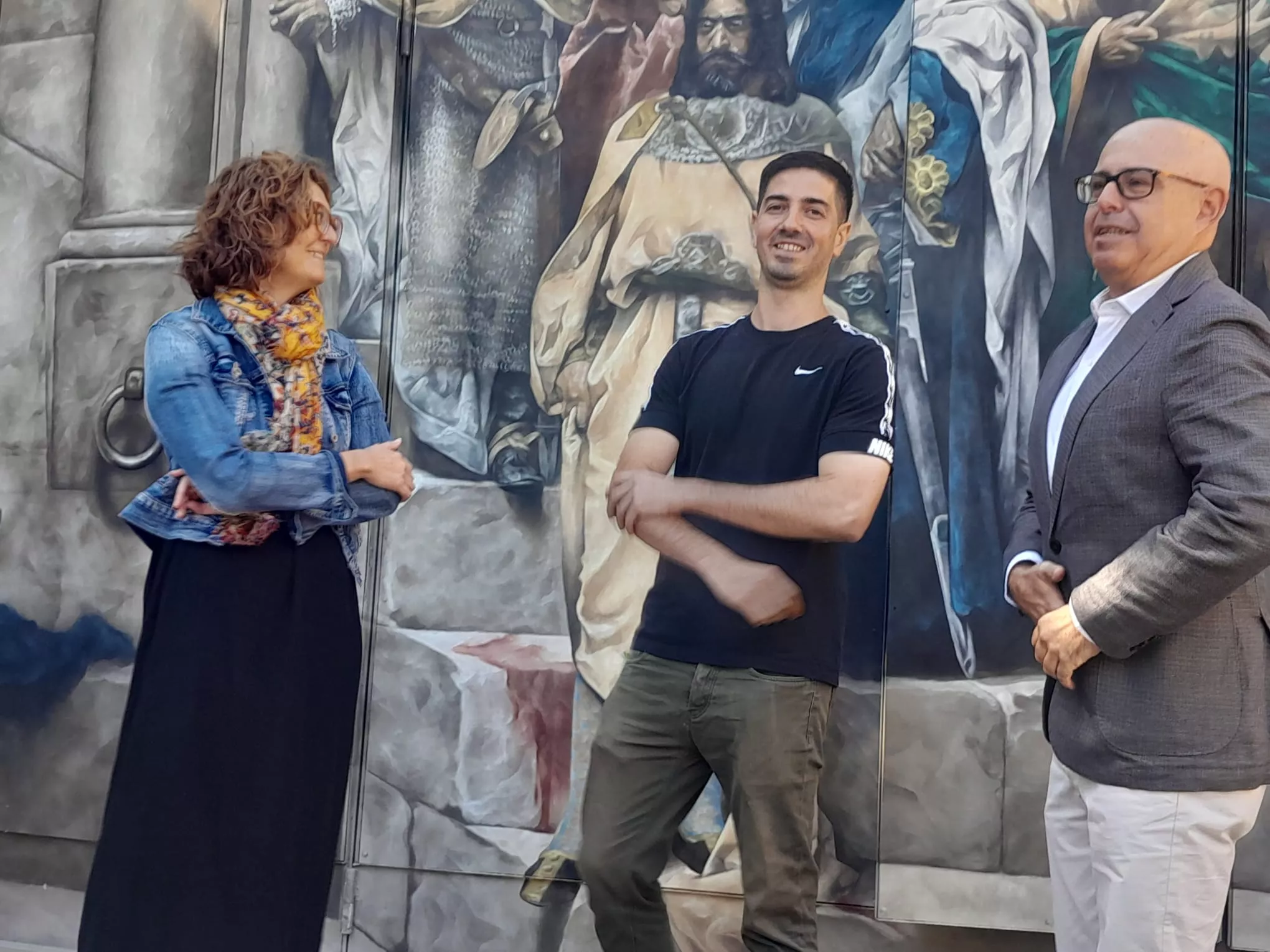 Laura Asín, Edd Bhurton y Fernando Sarría. Foto Myriam Martínez