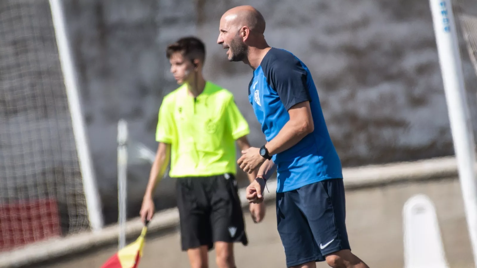 Joaquín Ponsa en un partido del Juvenil B. Será el segundo de Íñigo Ros.