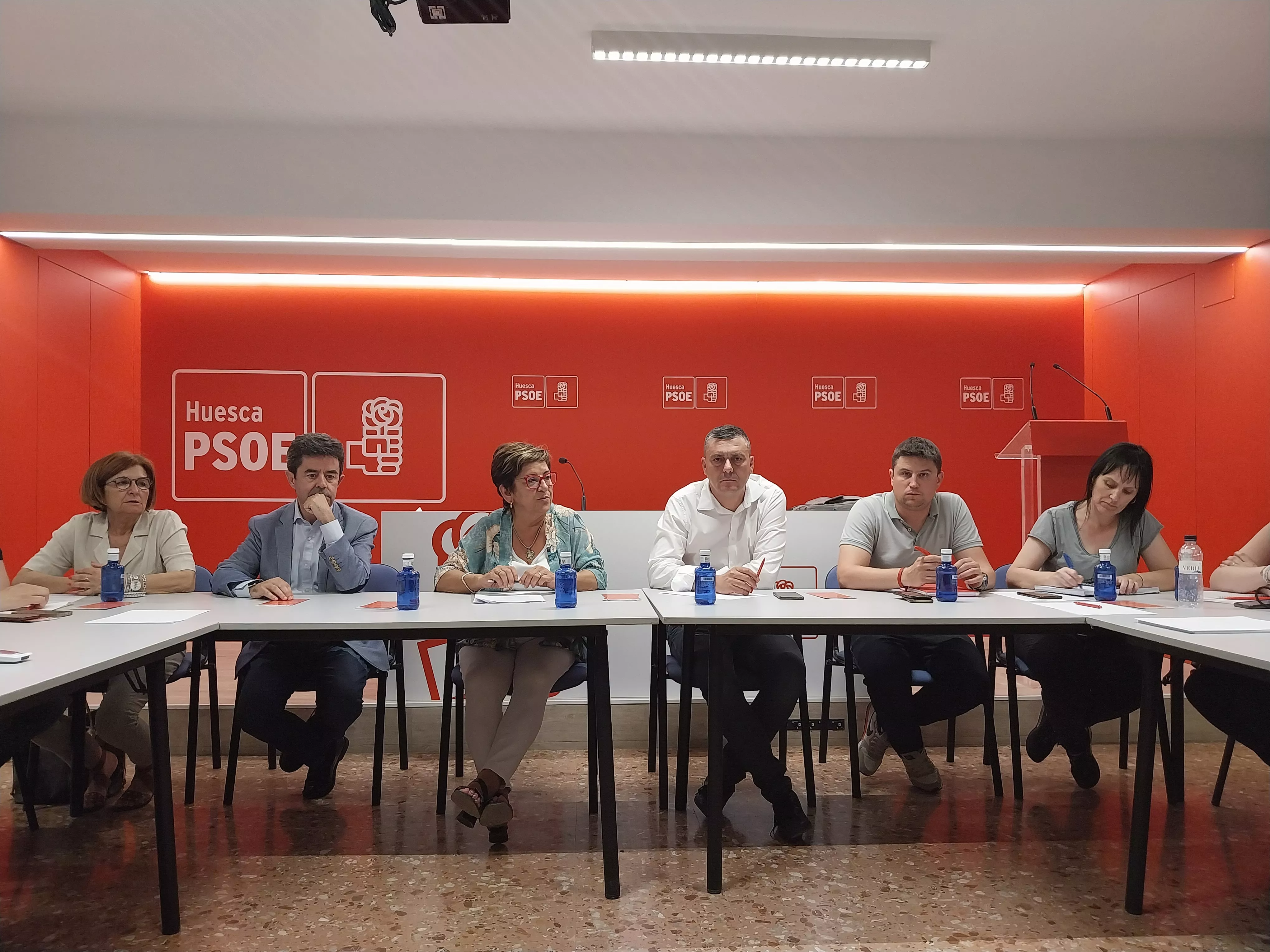 Imagen de una reunión de la Ejecutiva Provincial del PSOE.