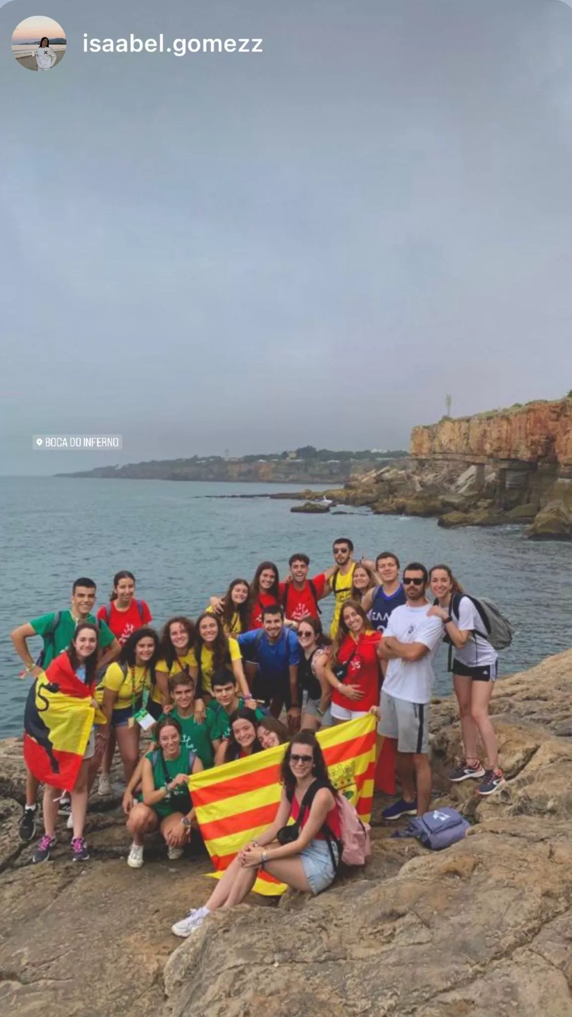Miembros del Centro Juvenil salesiano de Huesca en la Jornada Mundial de la Juventud en Portugal