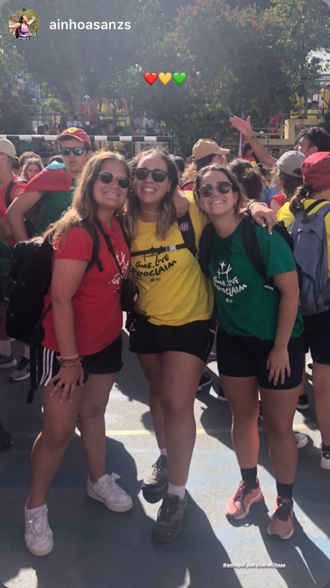 Miembros del Centro Juvenil salesiano de Huesca en la Jornada Mundial de la Juventud en Portugal