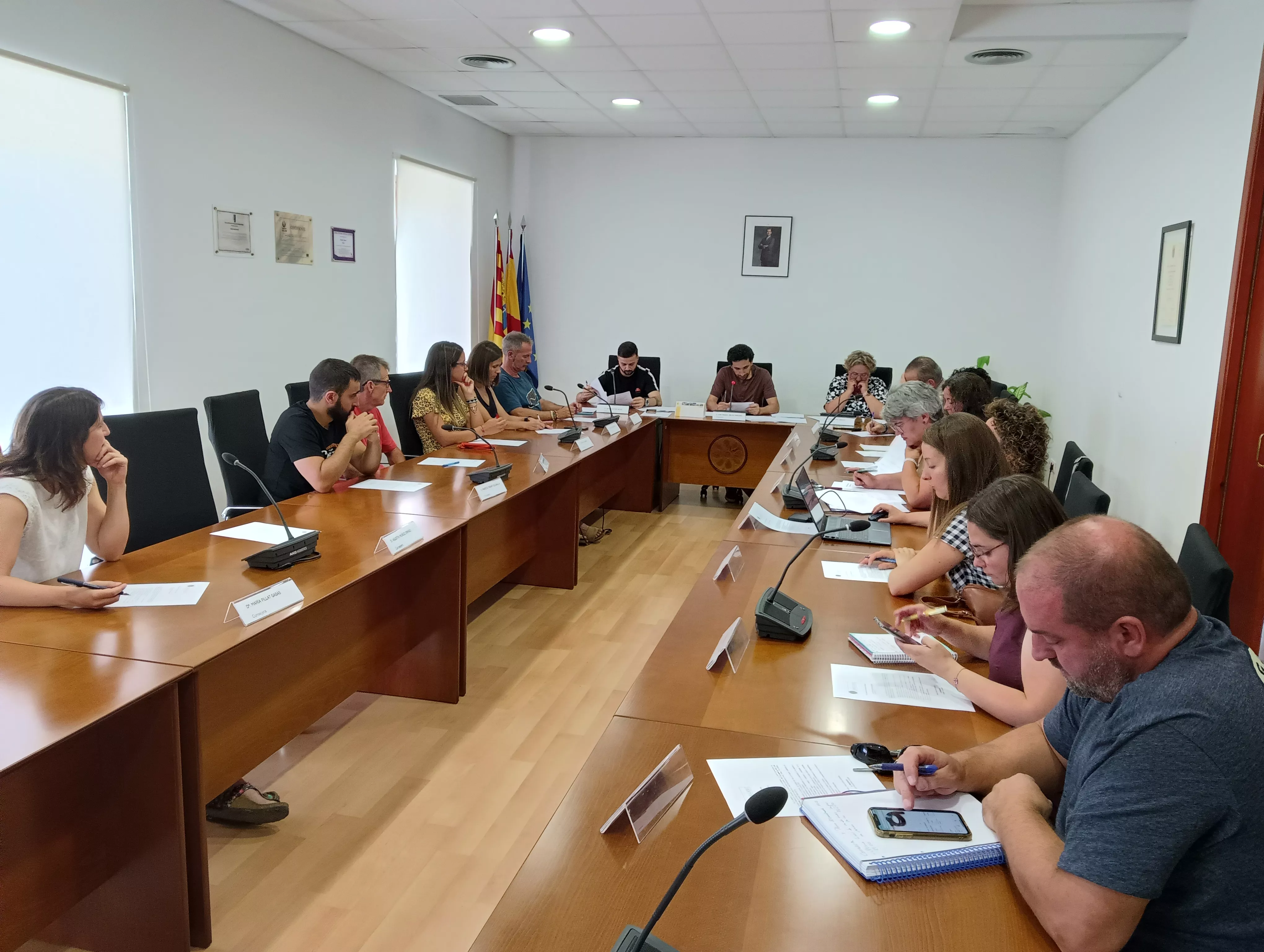 Primer consejo de la Comarca de Sobrarbe en esta legislatura.