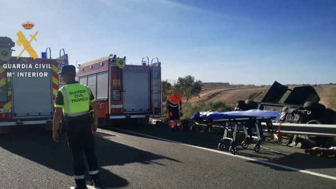 La intervención de efectivos de varios cuerpos ha sido rápida para atender y trasladar al herido en Fraga La intervención de efectivos de varios cuerpos ha sido rápida para atender y trasladar al herido en Fraga