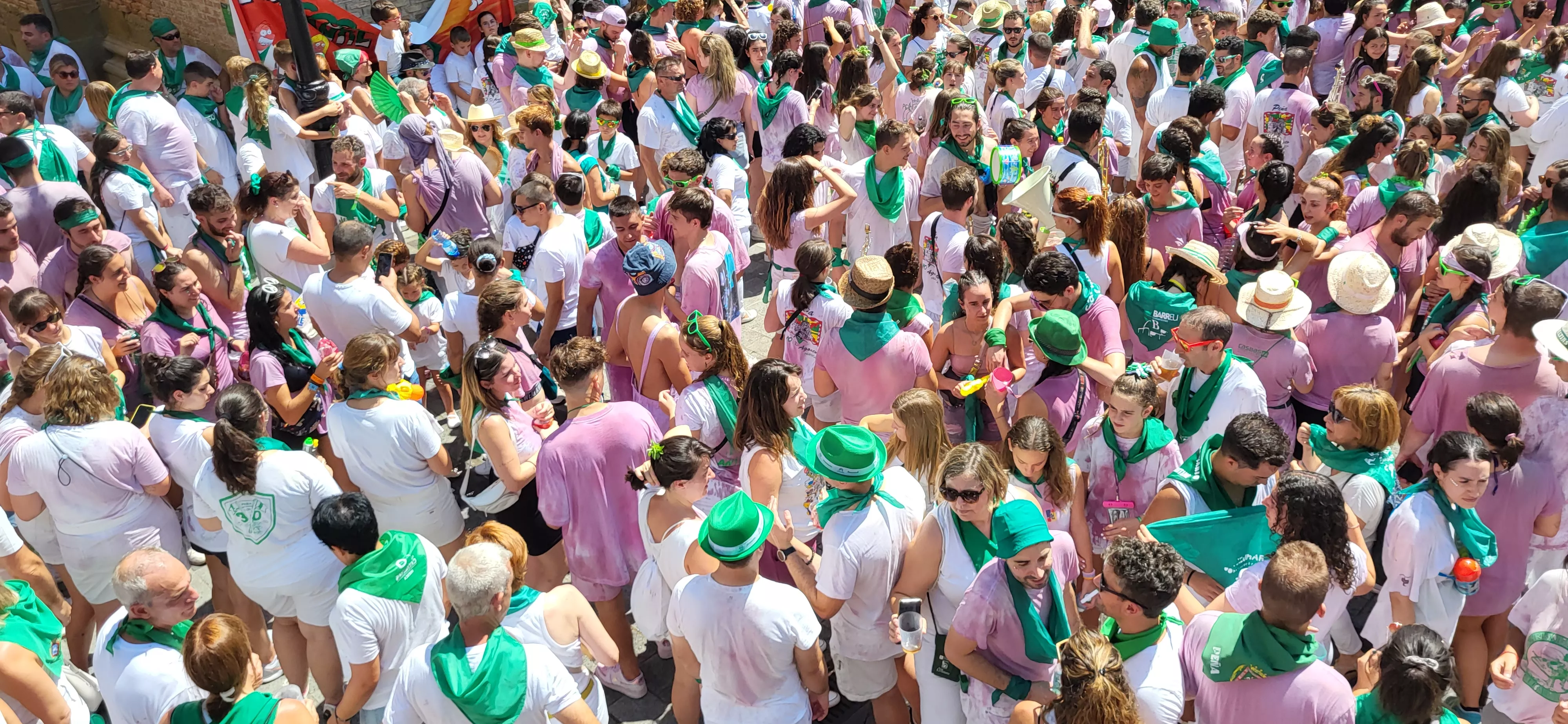 Imagen del acto del Saludo al Santo en las pasadas fiestas de San Lorenzo.