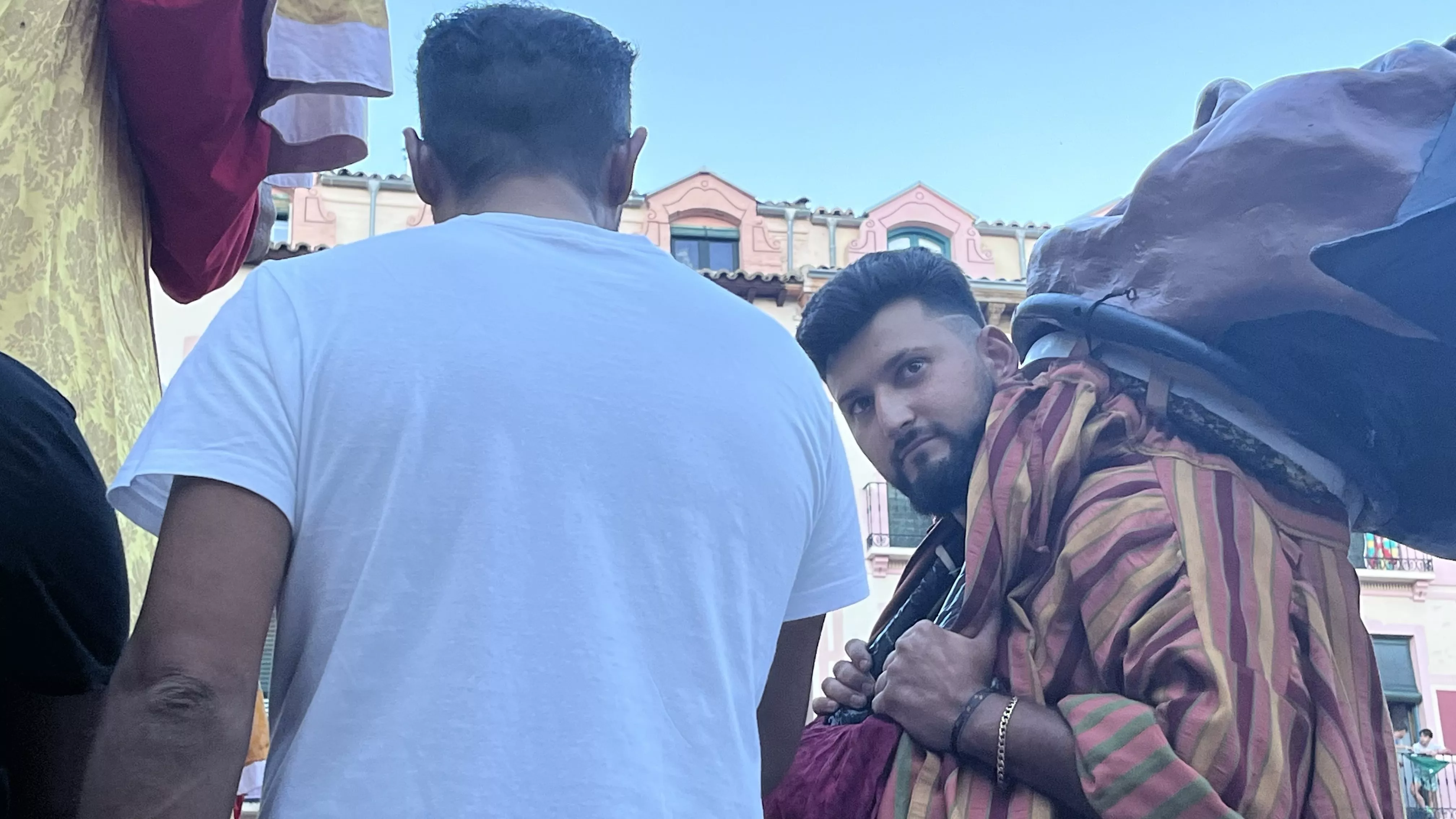 Ensayo general de la Comparsa de Gigantes, Cabezudos y Caballicos de Huesca. Foto: Mercedes Manterola