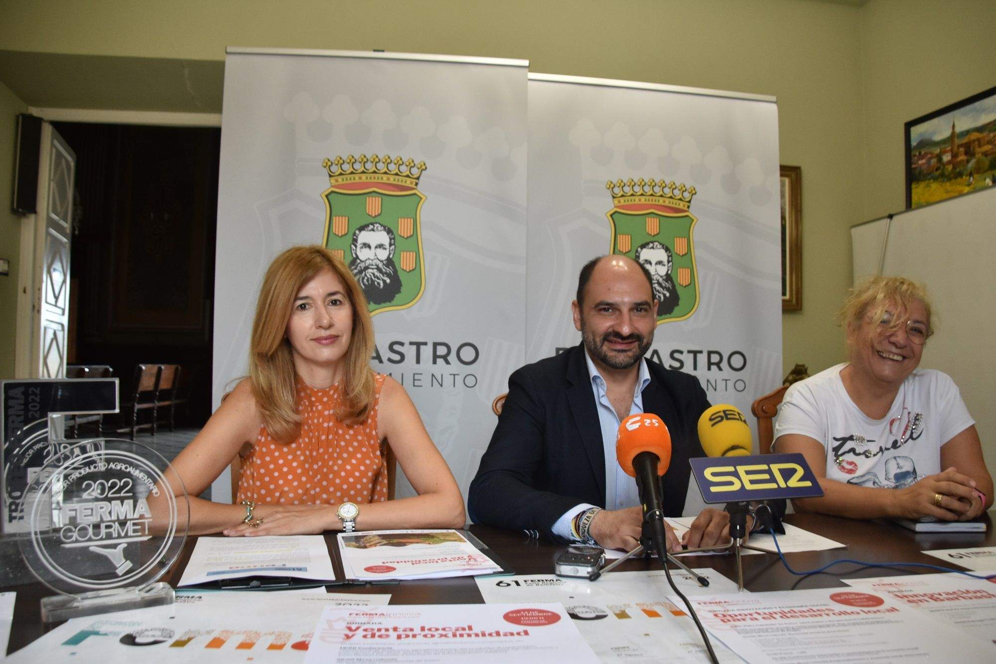 Belinda Pallás, Fernando Torres y Asun Berroy en la presentación de Ferma Innova 2022