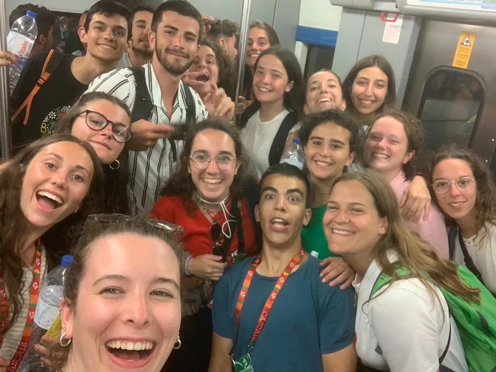 La delegación de salesianos Huesca en la s últimas horas de la JMJ