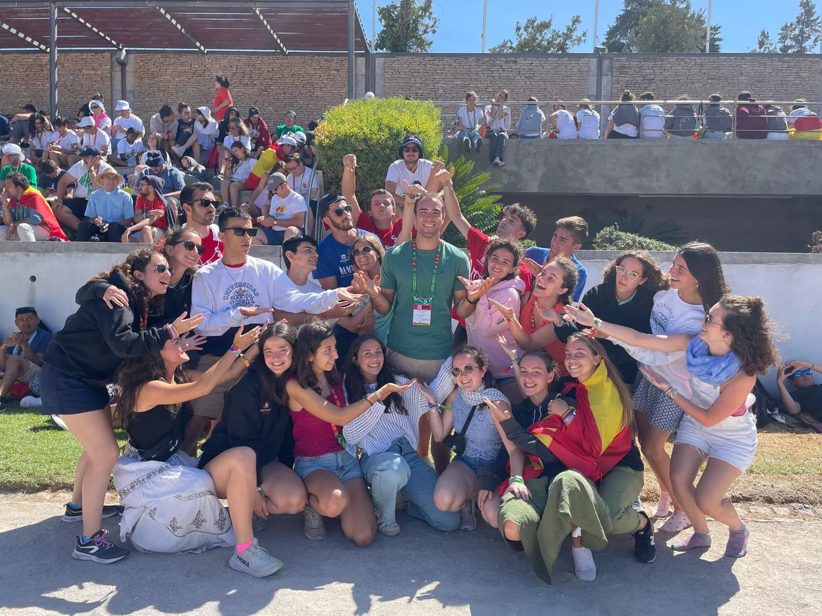 La delegación de salesianos Huesca en la s últimas horas de la JMJ